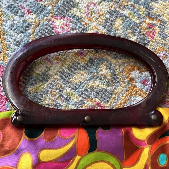 Vintage silk bag can be short or shopper shown in pics with measurements cool! - Picture 2 of 12